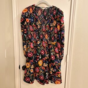 Boden fun floral print dress EUC